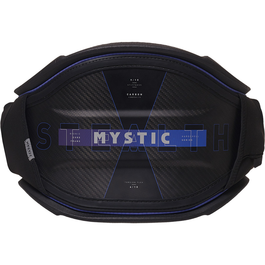 Mystic Stealth Kiteboarding Waist Harness - Blue/Black