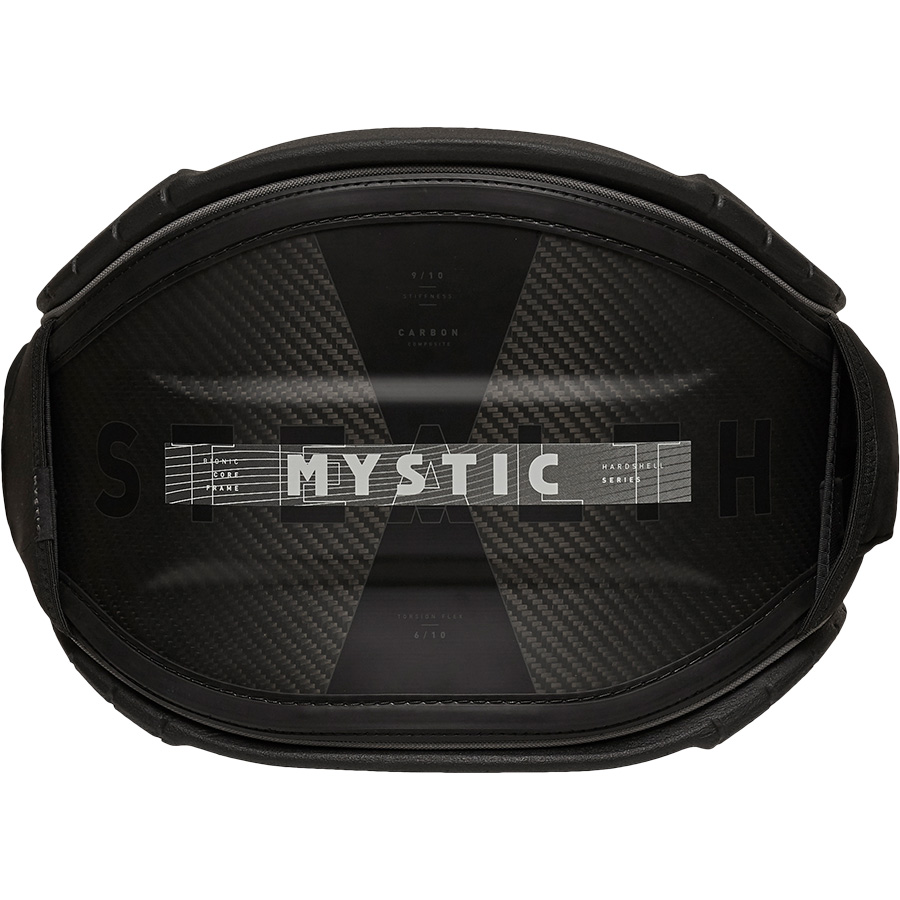 Mystic Stealth Kiteboarding Waist Harness - Black/Grey