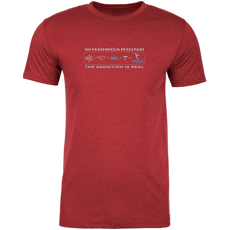 Wingboarding - I've Done The Math T-Shirt - Cardinal Red