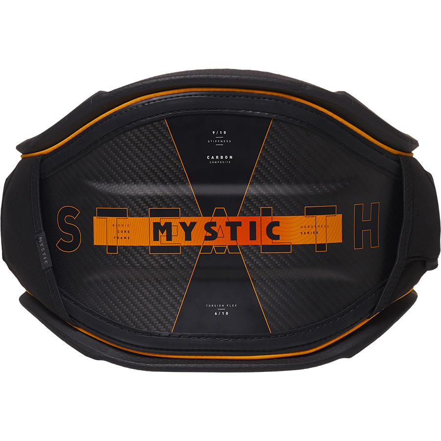 2023 Mystic Stealth Kiteboarding Waist Harness - Retro Orange