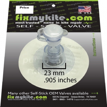 FixMyKite.com 9mm Inflate Kiteboarding Valve, 1 way