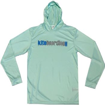 Kiteboarding.com Hooded Long Sleeve Water Jersey - Mint - Holiday Special