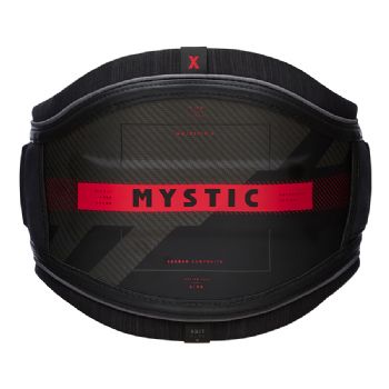 2021 Mystic Majestic X Kiteboarding Waist Harness - Black / Red
