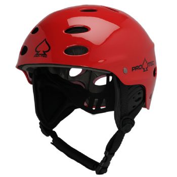 Pro-Tec Ace Wake Kiteboarding Helmet with Ear Flaps - Red