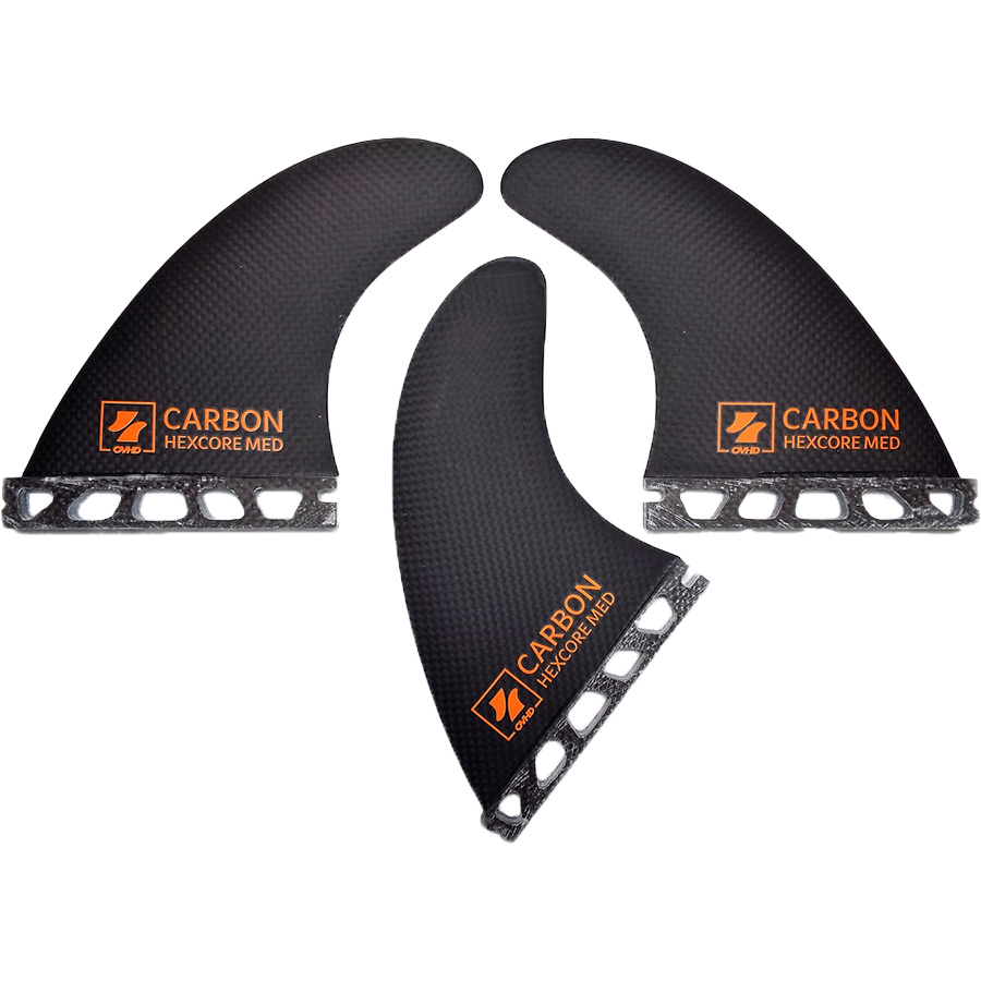 OVHD Surf Full Carbon Surf Fins - Thruster / Futures