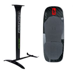 Crazyfly Master Foil and F-Lite Full Carbon Hydrofoil Board Package