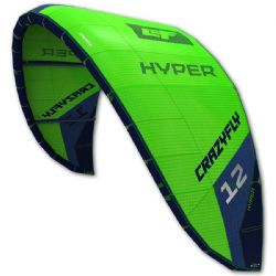 Crazyfly Rookie 3m Trainer Kite Kiteboarding Foil Power Traction Blue Green 