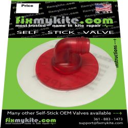 FixMyKite.com CORE One Pump Red Kiteboarding Valve