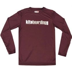 Kiteboarding.com Long Sleeve Water Jersey - Burgandy - Holiday Special