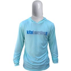 Kiteboarding.com Hooded Long Sleeve Water Jersey - Mint - 40% Off